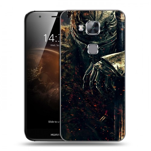 Дизайнерский пластиковый чехол для Huawei G8 Dark souls