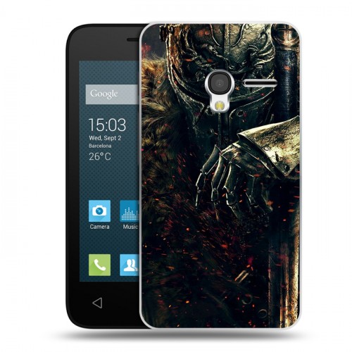 Дизайнерский пластиковый чехол для Alcatel One Touch Pixi 3 (4.0) Dark souls