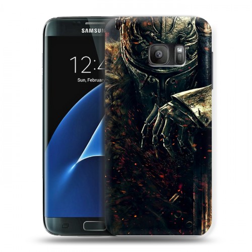 Дизайнерский силиконовый с усиленными углами чехол для Samsung Galaxy S7 Dark souls