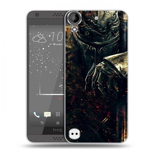 Дизайнерский пластиковый чехол для HTC Desire 530 Dark souls