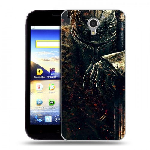 Дизайнерский пластиковый чехол для ZTE Blade A510 Dark souls