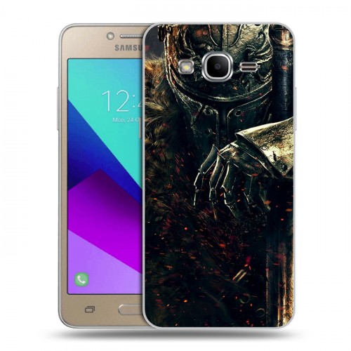Дизайнерский силиконовый с усиленными углами чехол для Samsung Galaxy J2 Prime Dark souls