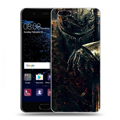 Дизайнерский пластиковый чехол для Huawei P10 Dark souls