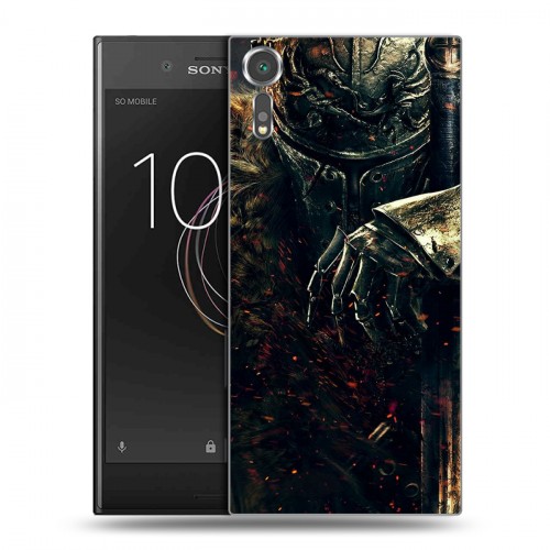 Дизайнерский пластиковый чехол для Sony Xperia XZs Dark souls