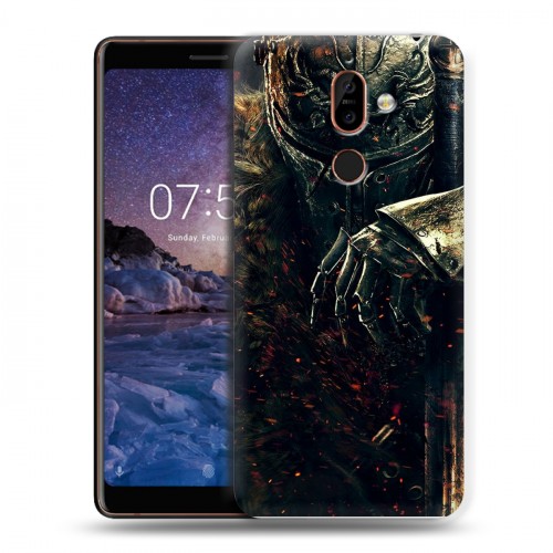 Дизайнерский пластиковый чехол для Nokia 7 Plus Dark souls