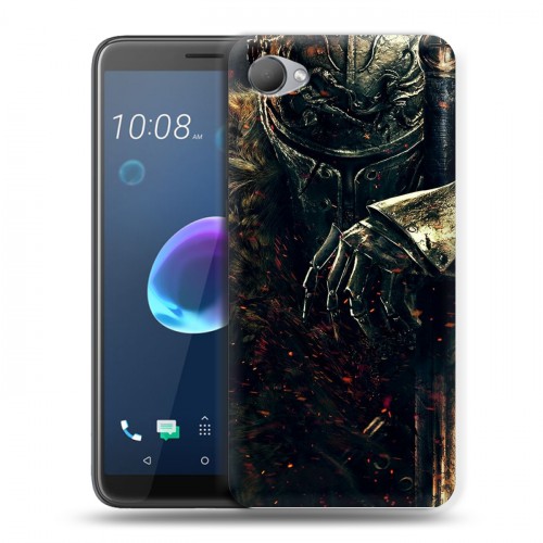 Дизайнерский пластиковый чехол для HTC Desire 12 Dark souls