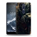 Дизайнерский пластиковый чехол для Nokia 5.1 Dark souls