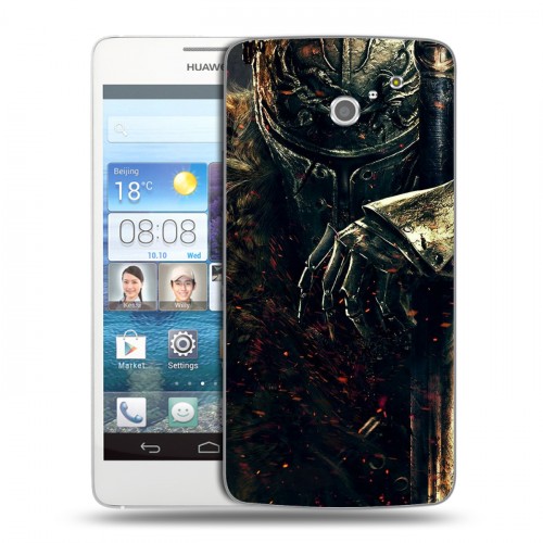 Дизайнерский пластиковый чехол для Huawei Ascend D2 Dark souls