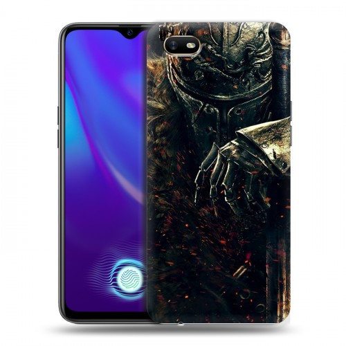 Дизайнерский силиконовый с усиленными углами чехол для OPPO A1k Dark souls