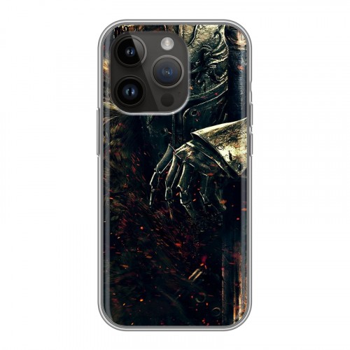 Дизайнерский силиконовый чехол для Iphone 14 Pro Dark souls