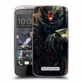 Дизайнерский пластиковый чехол для HTC Desire 500 Dark souls