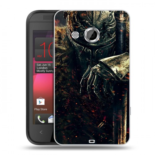 Дизайнерский пластиковый чехол для HTC Desire 200 Dark souls