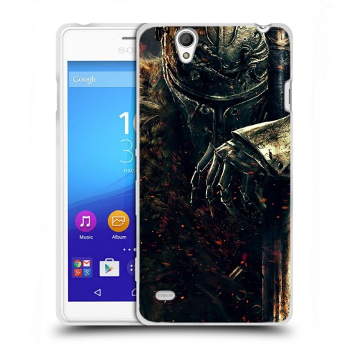 Дизайнерский пластиковый чехол для Sony Xperia C4 Dark souls