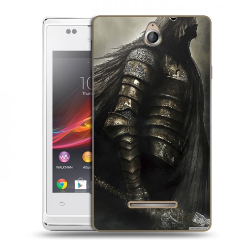 Дизайнерский пластиковый чехол для Sony Xperia E Dark souls