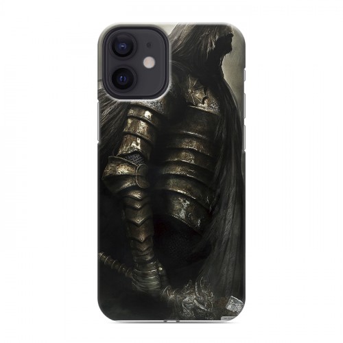 Дизайнерский силиконовый с усиленными углами чехол для Iphone 12 Mini Dark souls