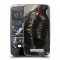 Дизайнерский пластиковый чехол для HTC Desire 500 Dark souls