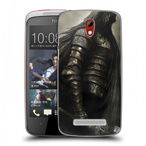 Дизайнерский пластиковый чехол для HTC Desire 500 Dark souls