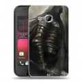 Дизайнерский пластиковый чехол для HTC Desire 200 Dark souls