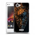 Дизайнерский пластиковый чехол для Sony Xperia L Dark souls