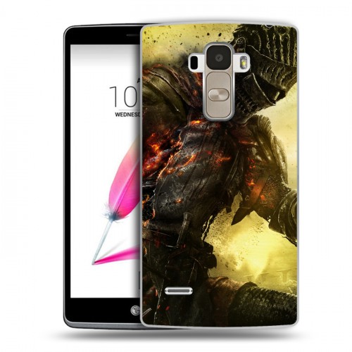 Дизайнерский пластиковый чехол для LG G4 Stylus Dark souls