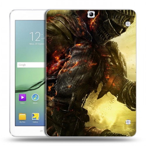 Дизайнерский силиконовый чехол для Samsung Galaxy Tab S2 9.7 Dark souls