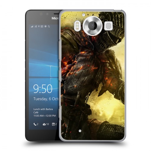 Дизайнерский пластиковый чехол для Microsoft Lumia 950 Dark souls