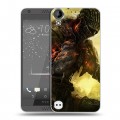 Дизайнерский пластиковый чехол для HTC Desire 530 Dark souls