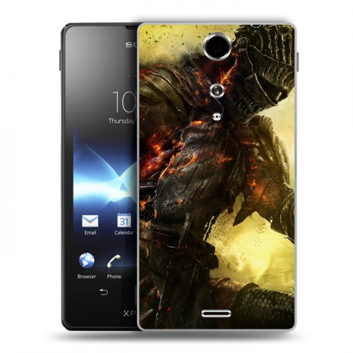 Дизайнерский пластиковый чехол для Sony Xperia TX Dark souls