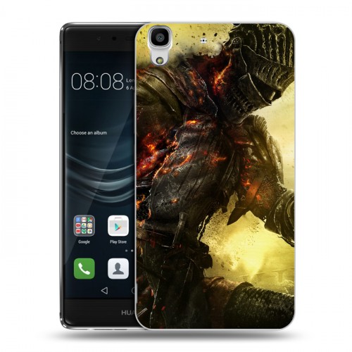 Дизайнерский пластиковый чехол для Huawei Y6II Dark souls