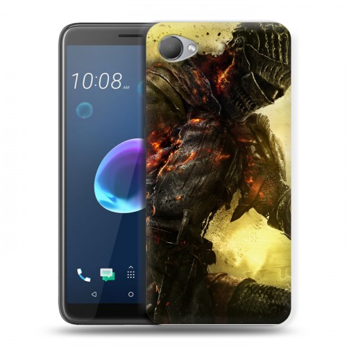 Дизайнерский пластиковый чехол для HTC Desire 12 Dark souls