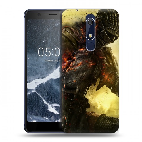 Дизайнерский пластиковый чехол для Nokia 5.1 Dark souls