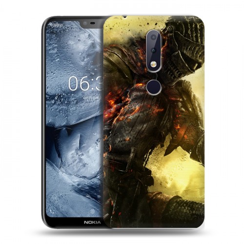 Дизайнерский пластиковый чехол для Nokia 6.1 Plus Dark souls