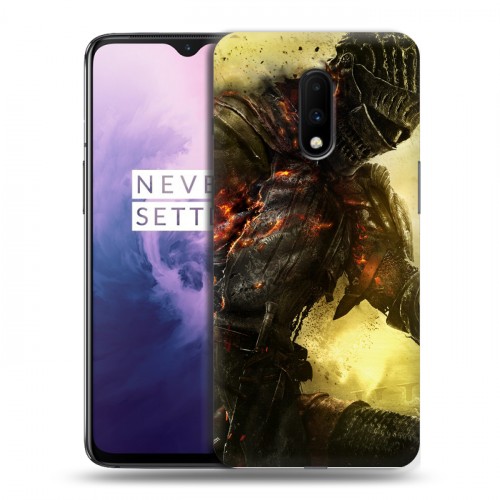 Дизайнерский пластиковый чехол для OnePlus 7 Dark souls