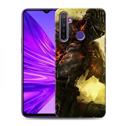 Дизайнерский силиконовый чехол для Realme 5 Dark souls