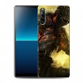 Дизайнерский силиконовый с усиленными углами чехол для Sony Xperia L4 Dark souls