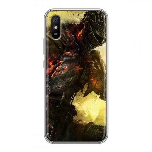 Дизайнерский силиконовый с усиленными углами чехол для Xiaomi RedMi 9A Dark souls