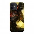 Дизайнерский силиконовый с усиленными углами чехол для Iphone 12 Mini Dark souls