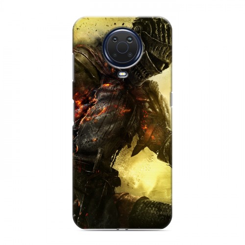 Дизайнерский силиконовый с усиленными углами чехол для Nokia G20 Dark souls