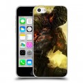 Дизайнерский пластиковый чехол для Iphone 5c Dark souls