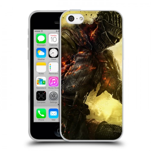 Дизайнерский пластиковый чехол для Iphone 5c Dark souls