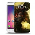 Дизайнерский пластиковый чехол для LG L60 Dark souls