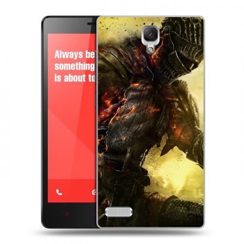 Дизайнерский силиконовый чехол для Xiaomi RedMi Note Dark souls