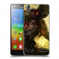 Дизайнерский пластиковый чехол для Lenovo A6000 Dark souls