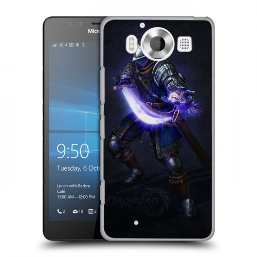 Дизайнерский пластиковый чехол для Microsoft Lumia 950 Dark souls