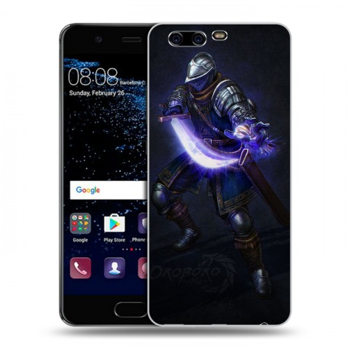 Дизайнерский пластиковый чехол для Huawei P10 Dark souls