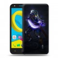 Дизайнерский пластиковый чехол для Alcatel U5 Dark souls