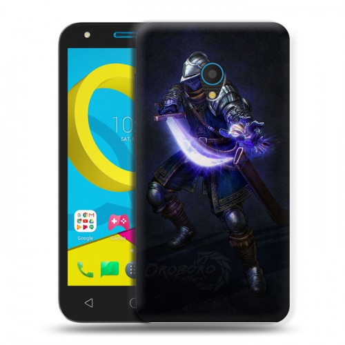 Дизайнерский пластиковый чехол для Alcatel U5 Dark souls