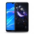 Дизайнерский пластиковый чехол для Huawei Y6 (2019) Dark souls