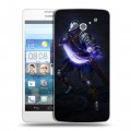 Дизайнерский пластиковый чехол для Huawei Ascend D2 Dark souls