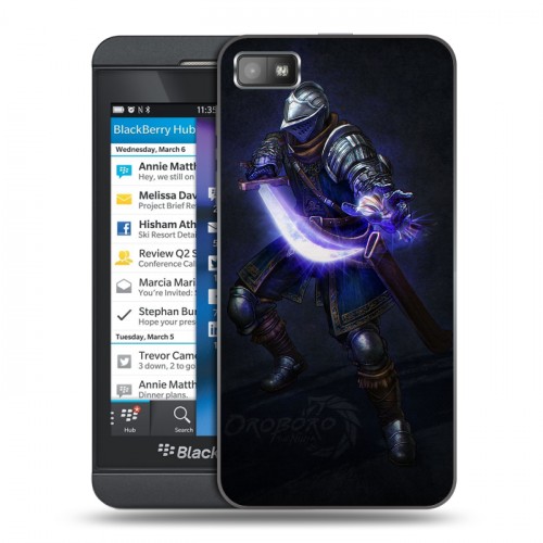 Дизайнерский пластиковый чехол для BlackBerry Z10 Dark souls